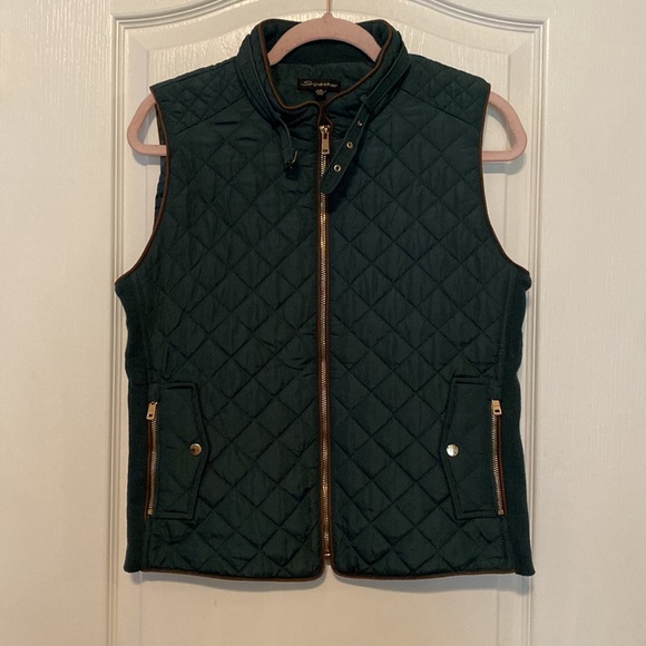 OLIVE & BROWN VEST - Picture 2 of 7